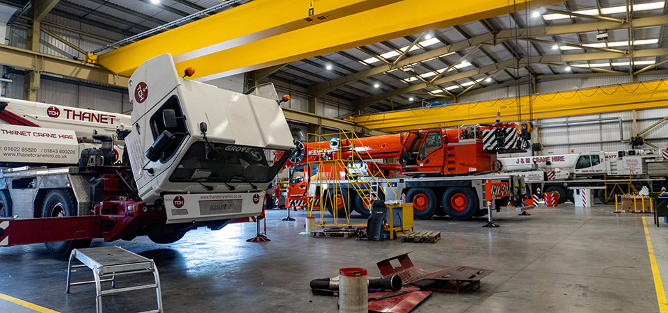 mobile crane service, parts, and customer support for UK crane owners